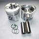 Yanmar-moottorille 3D84E Piston YM129002-22081 One Set 3 yksikköä